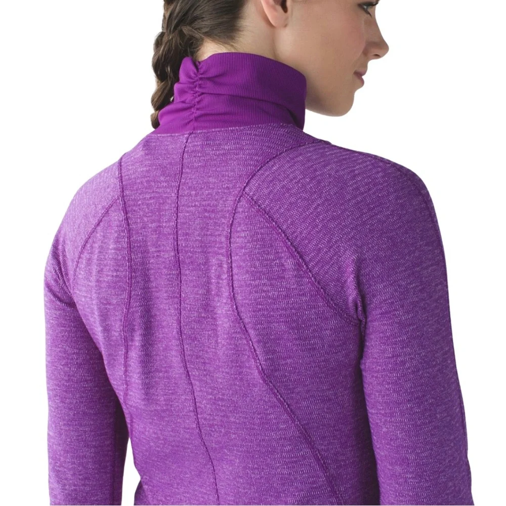 LULULEMON Runderful 1/2 Half Zip Long Sleeve Pullover Top + Small Reusable Bag - Picture 8 of 16